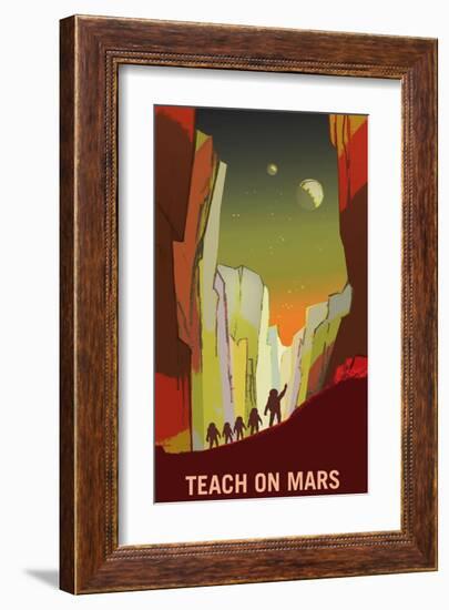 Teach On Mars-NASA-Framed Art Print