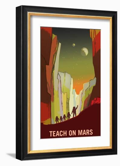 Teach On Mars-NASA-Framed Art Print