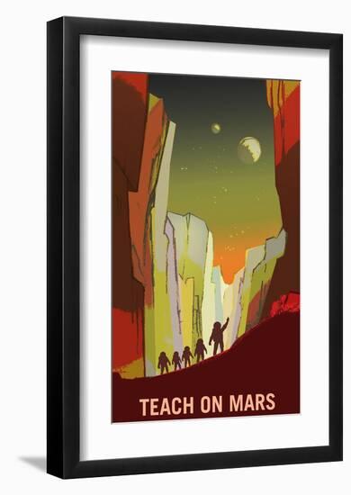 Teach On Mars-NASA-Framed Art Print