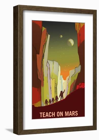 Teach On Mars-NASA-Framed Art Print