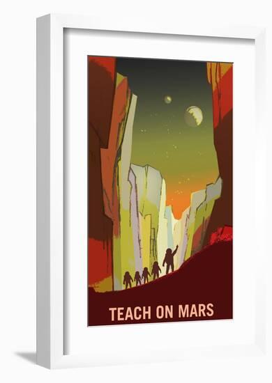 Teach On Mars-NASA-Framed Art Print