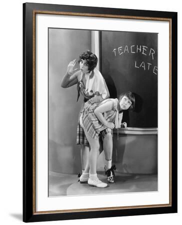 Spanking Schoolgirl - Teacher Spanking a Girl in a Classroom' Photo | Art.com