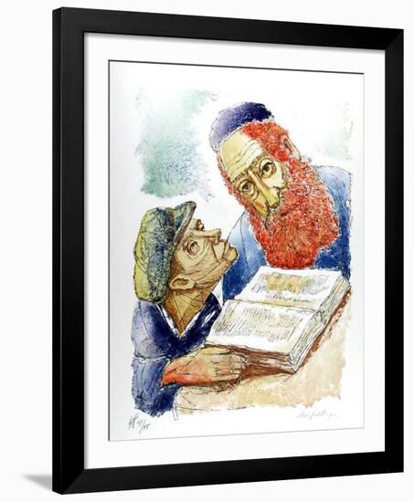 Teacher & Student-Chaim Goldberg-Framed Limited Edition