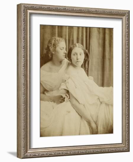 Teachings from the Elgin Marbles, 1867 (Thin Photographic Paper Laid on Card Backing)-Julia Margaret Cameron-Framed Giclee Print