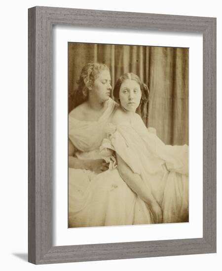 Teachings from the Elgin Marbles, 1867 (Thin Photographic Paper Laid on Card Backing)-Julia Margaret Cameron-Framed Giclee Print