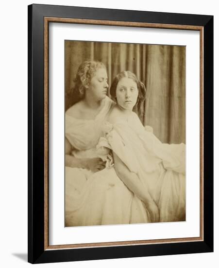 Teachings from the Elgin Marbles, 1867 (Thin Photographic Paper Laid on Card Backing)-Julia Margaret Cameron-Framed Giclee Print