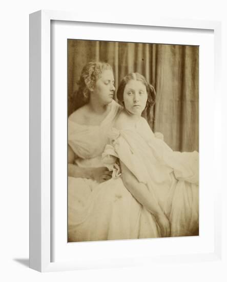 Teachings from the Elgin Marbles, 1867 (Thin Photographic Paper Laid on Card Backing)-Julia Margaret Cameron-Framed Giclee Print