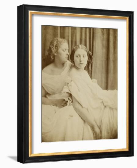 Teachings from the Elgin Marbles, 1867 (Thin Photographic Paper Laid on Card Backing)-Julia Margaret Cameron-Framed Giclee Print