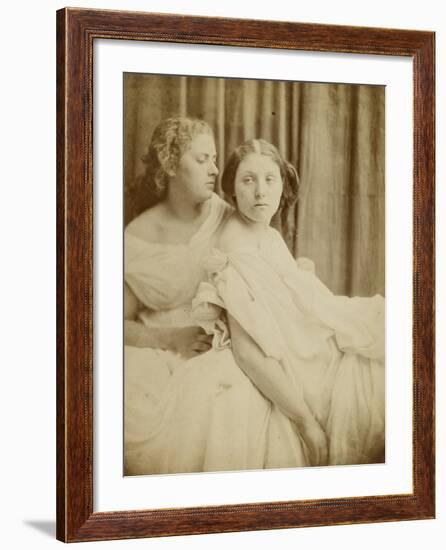 Teachings from the Elgin Marbles, 1867 (Thin Photographic Paper Laid on Card Backing)-Julia Margaret Cameron-Framed Giclee Print