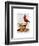 Teacup and Red Cardinal-Fab Funky-Framed Art Print