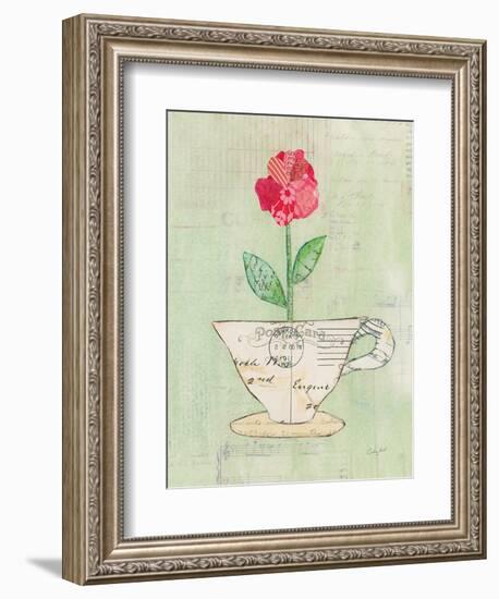 Teacup Floral I on Print-Courtney Prahl-Framed Art Print