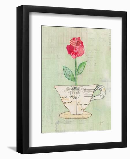 Teacup Floral I on Print-Courtney Prahl-Framed Art Print