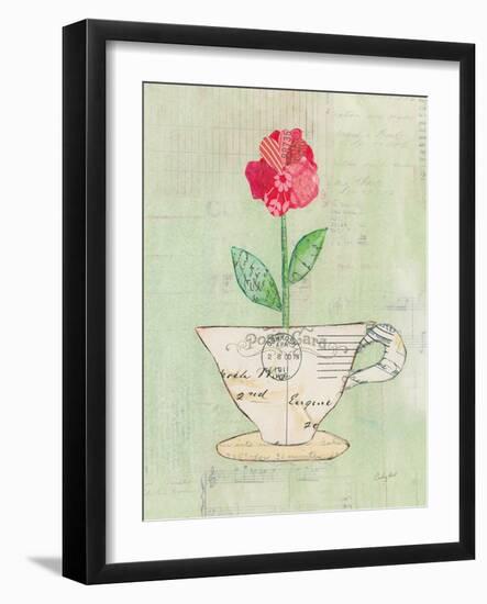 Teacup Floral I on Print-Courtney Prahl-Framed Art Print