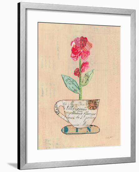 Teacup Floral IV on Print-Courtney Prahl-Framed Art Print