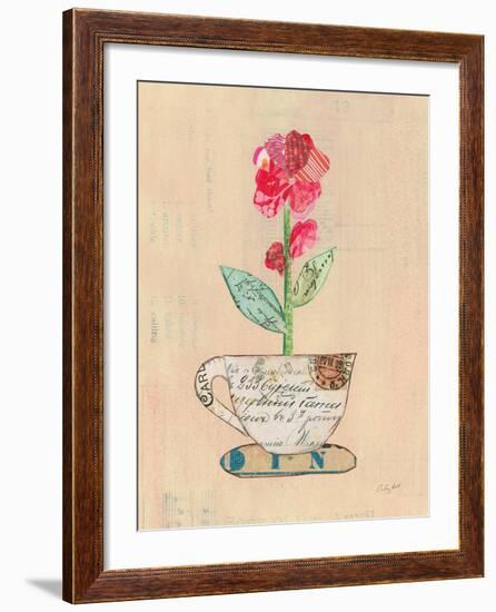 Teacup Floral IV on Print-Courtney Prahl-Framed Art Print