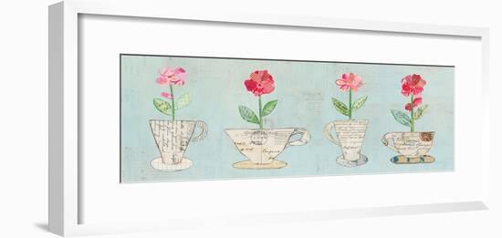 Teacup Floral V-Courtney Prahl-Framed Art Print