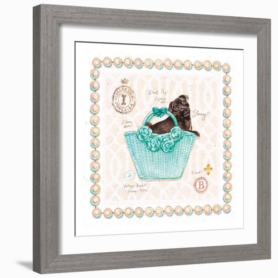 Teacup Yorkie Puppy Purse-Chad Barrett-Framed Art Print