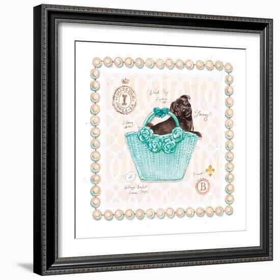 Teacup Yorkie Puppy Purse-Chad Barrett-Framed Art Print