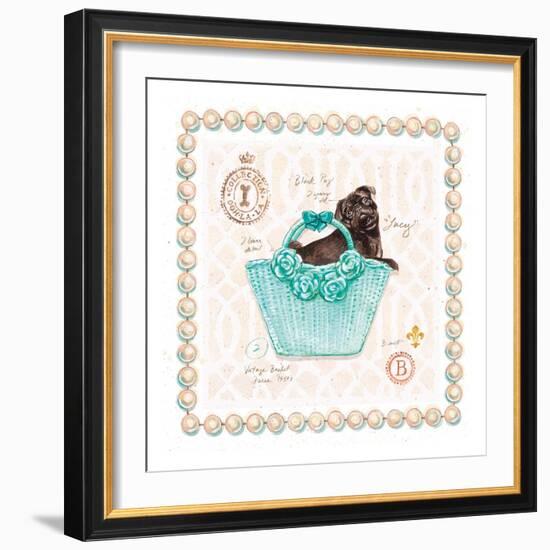 Teacup Yorkie Puppy Purse-Chad Barrett-Framed Art Print