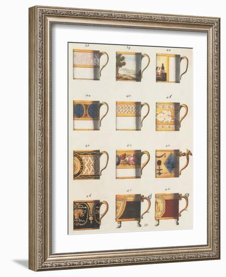 Teacups II-Anna Polanski-Framed Art Print