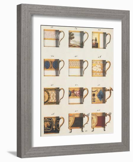 Teacups II-Anna Polanski-Framed Art Print