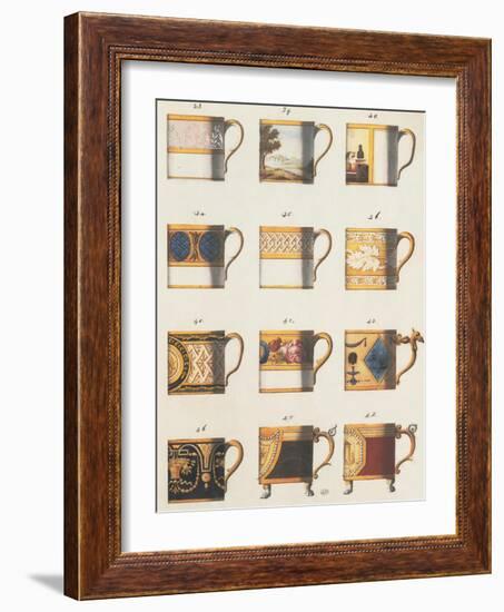 Teacups II-Anna Polanski-Framed Art Print