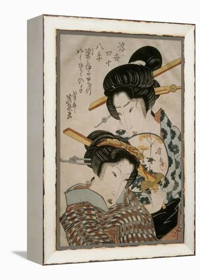 Teahouse Meeting-Keisai Eisen-Framed Premier Image Canvas