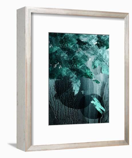 Teal Abstract A-Urban Epiphany-Framed Art Print
