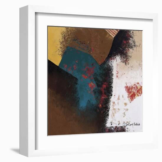 Teal Abstract II-Cyndi Schick-Framed Giclee Print