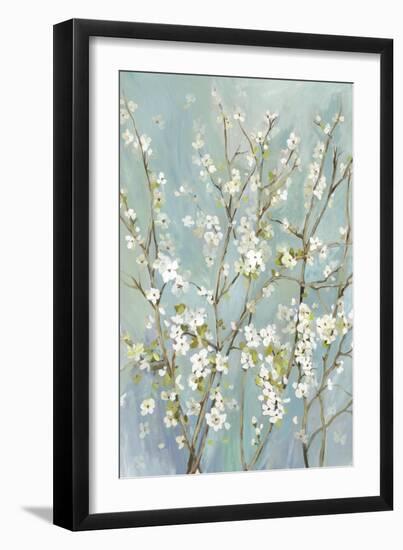 Teal Almond Blossoms-Asia Jensen-Framed Art Print