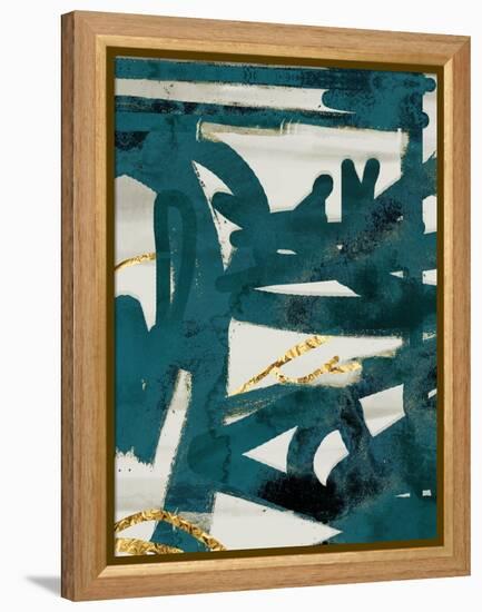 Teal and Flare 1-Cynthia Alvarez-Framed Stretched Canvas