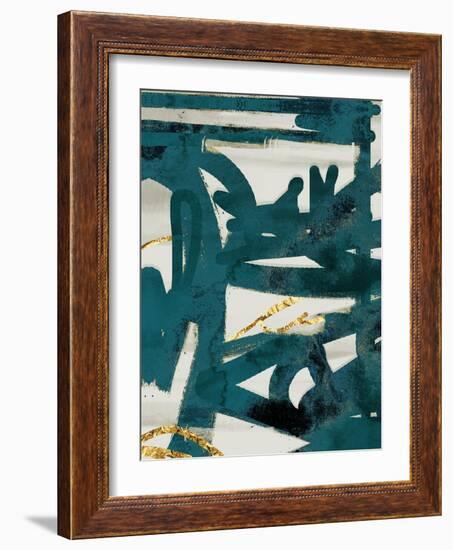 Teal and Flare 1-Cynthia Alvarez-Framed Premium Giclee Print