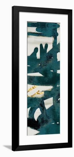 Teal and Flare B-Cynthia Alvarez-Framed Art Print