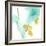 Teal and Ochre Ginko I-June Vess-Framed Art Print