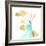 Teal and Ochre Ginko IX-June Vess-Framed Art Print