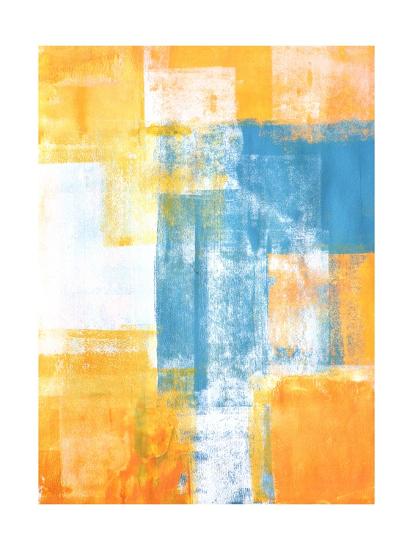 Teal And Orange Abstract Art Painting Art Print T30gallery