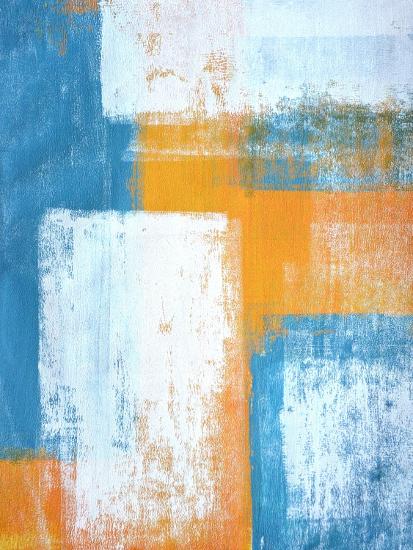 Teal And Orange Abstract Art Painting Art Print T30gallery Art Com