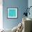 Teal Aqua Damask-Tina Lavoie-Framed Giclee Print displayed on a wall