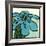 Teal Batik Botanical I-Andrea Davis-Framed Art Print