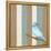 Teal Bird With Stripes-Tammy Kushnir-Framed Premier Image Canvas