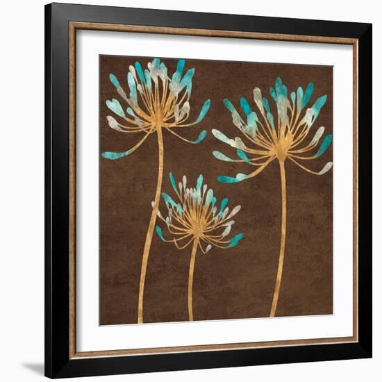 Teal Bloom I-Erin Lange-Framed Art Print