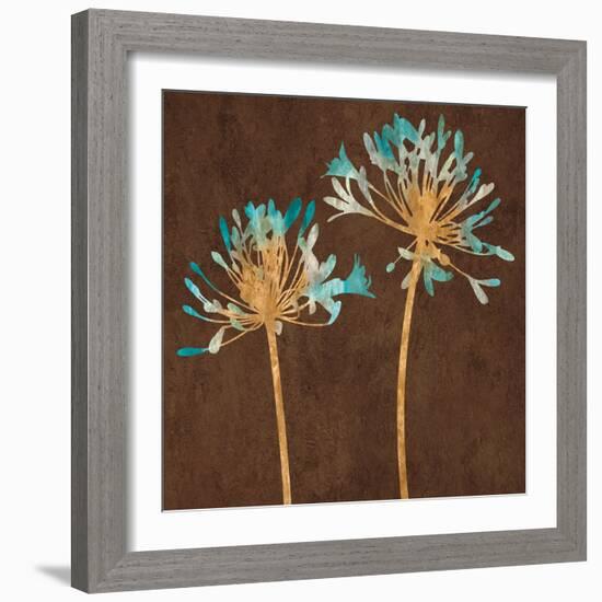 Teal Bloom II-Erin Lange-Framed Art Print