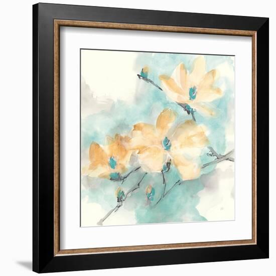 Teal Buds II-Chris Paschke-Framed Art Print