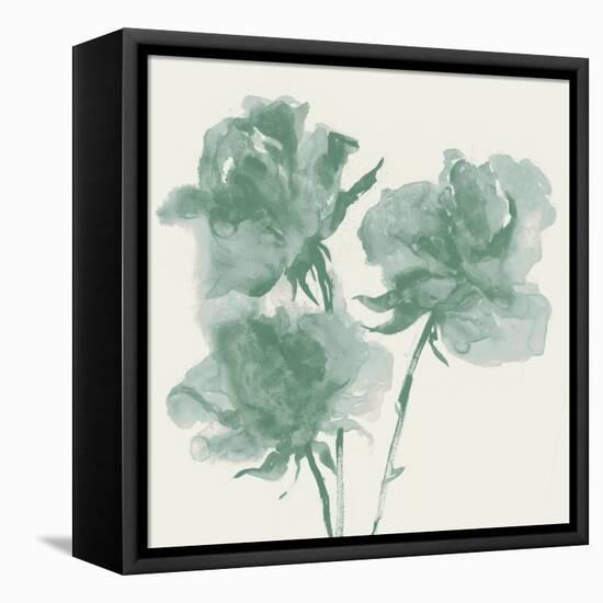 Teal Bundles I-Maya Woods-Framed Stretched Canvas