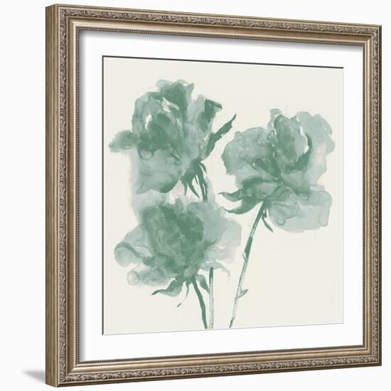 Teal Bundles I-Maya Woods-Framed Art Print