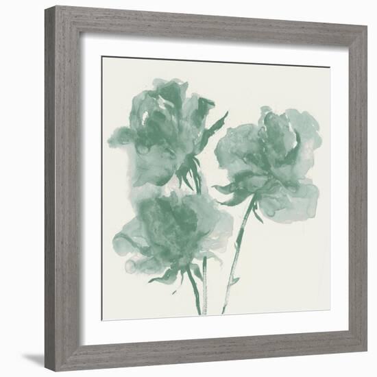 Teal Bundles I-Maya Woods-Framed Art Print