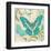 Teal Butterfly II-Alan Hopfensperger-Framed Art Print