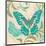 Teal Butterfly II-Alan Hopfensperger-Mounted Art Print