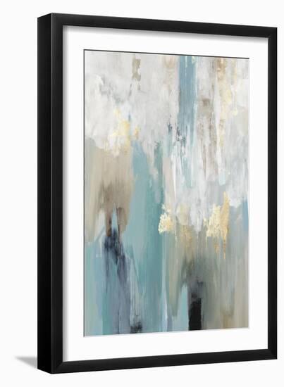 Teal Cascade-Tom Reeves-Framed Art Print
