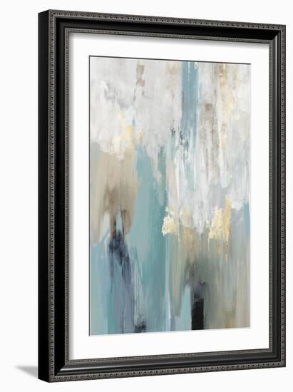 Teal Cascade-Tom Reeves-Framed Art Print